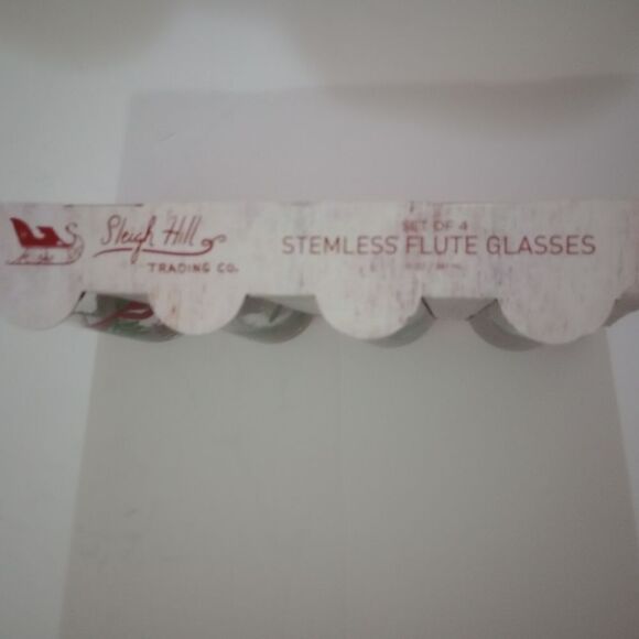 🆕🍷 Sleigh Hills Christmas Stemless Wine Glasses - Picture 3 of 4